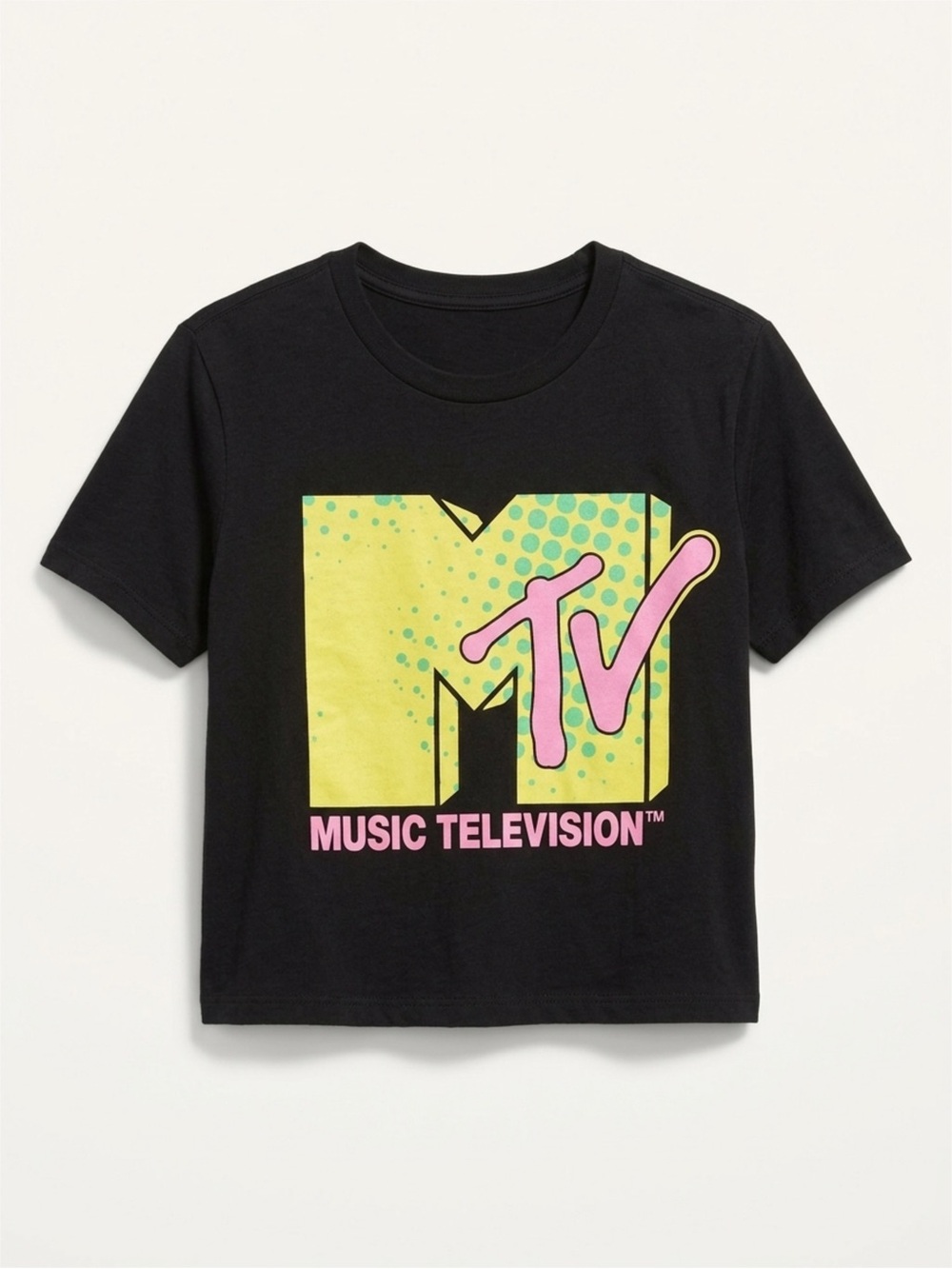 MTV Graphic Cropped Tee Size Small